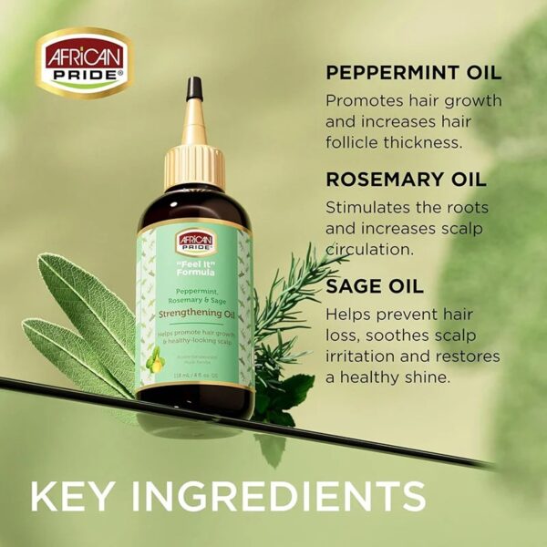 Peppermint Rosemary And Sage Strengthening Oil - Image 3