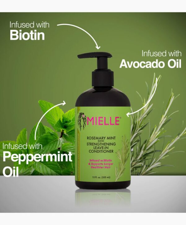 Mielle's Rosemary Mint Strengthening Leave-In Conditioner - Image 3